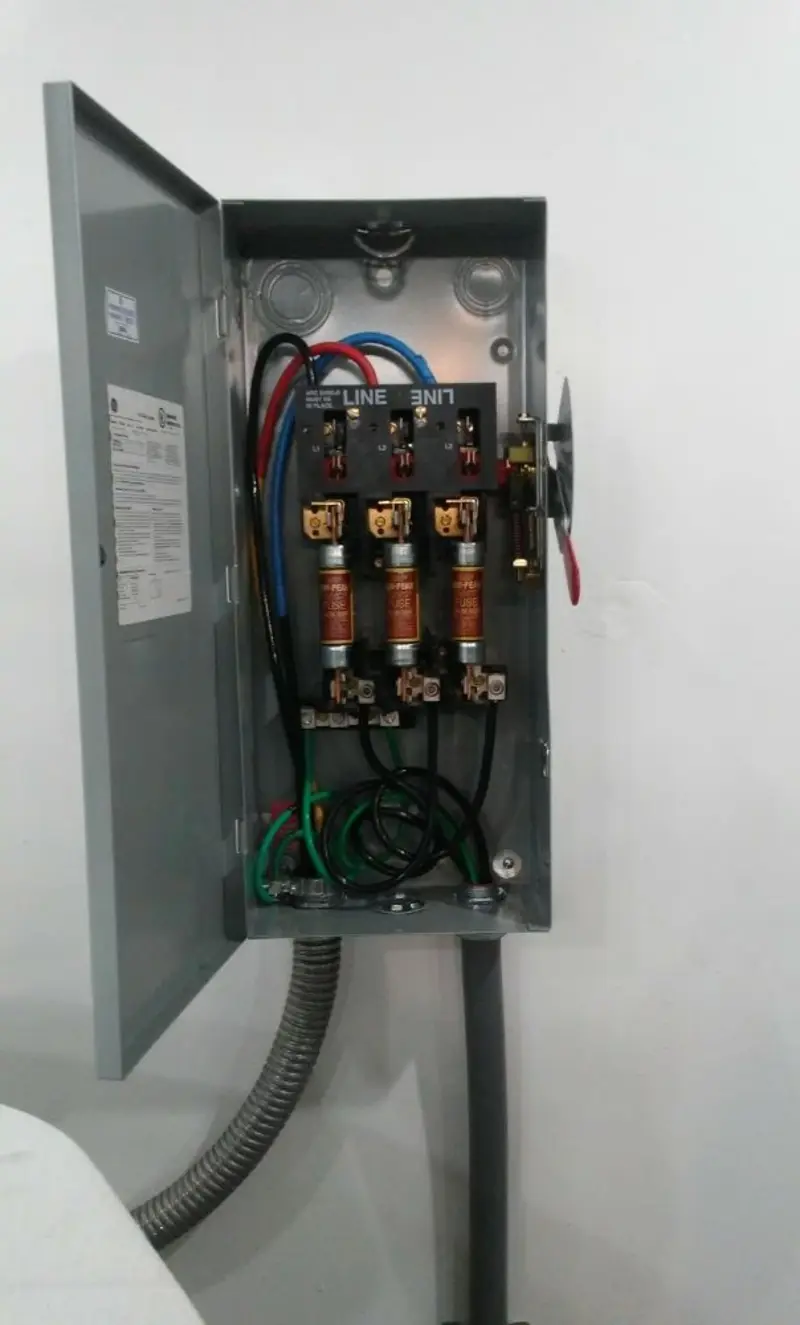 Three-phase disconnect switch installed for Electrical Wiring & Rewiring in Chester Heights